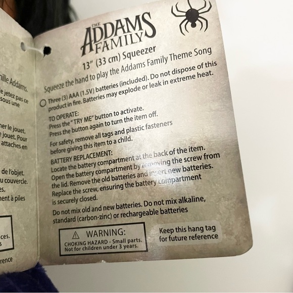 The Adams Family Gomez Addams 13" Singing Animated  Plush Doll Theme Song - Picture 8 of 17